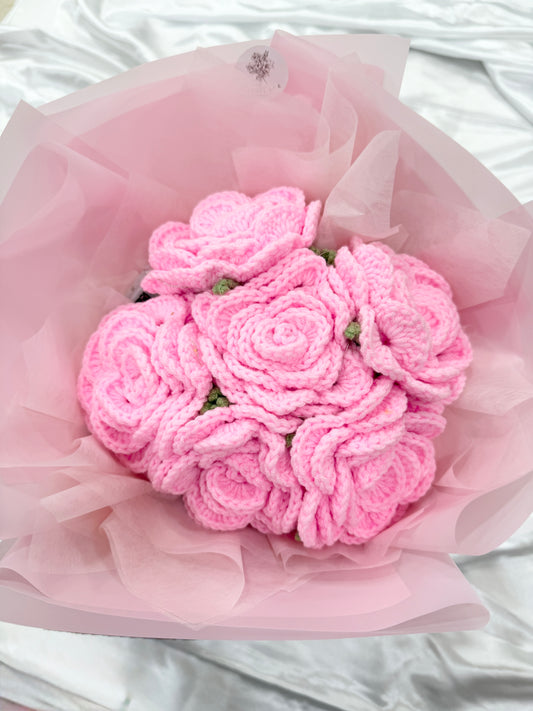 6pc Pink Rose Bouquet